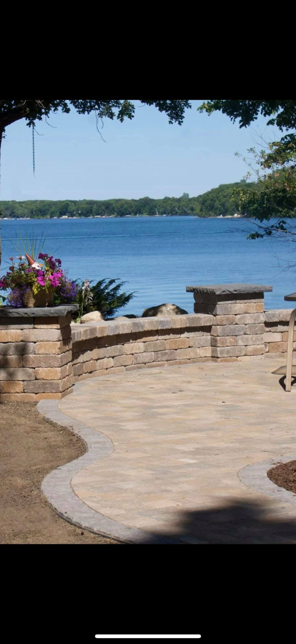 Lakeside Patio Installation image
